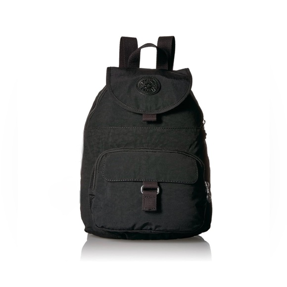 Kipling Queenie Solid Black Backpack - Picture 1 of 7